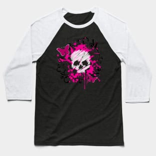 Sugar Skull Emo/Scene Baseball T-Shirt